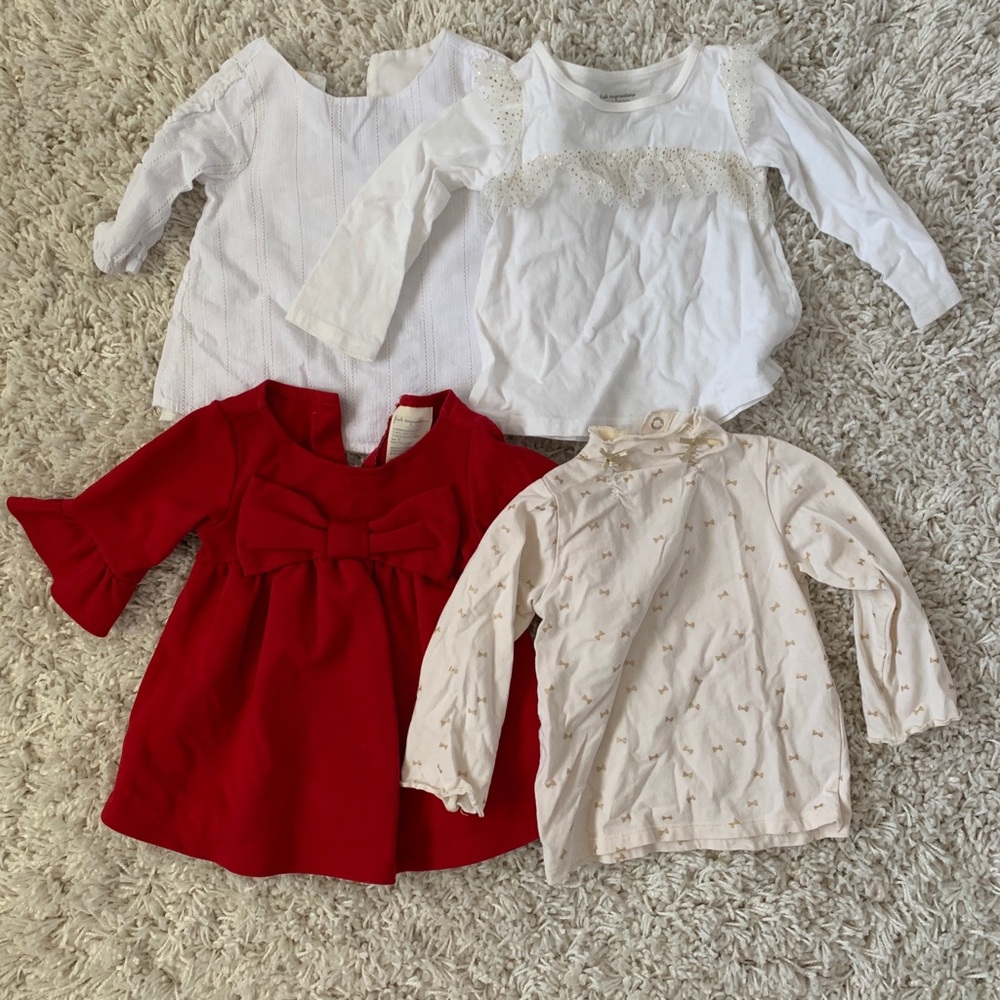 First Impressions baby girl tops size 12 months